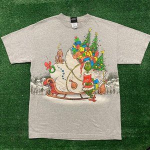 Vintage Y2K Dr. Seuss Grinch Christmas Cartoon Movie Tee